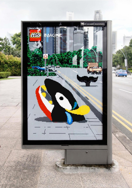 Reklama na Lego z Malajsie.