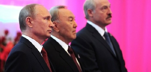 Prezidenti Ruska, Kazachstánu a Běloruska.