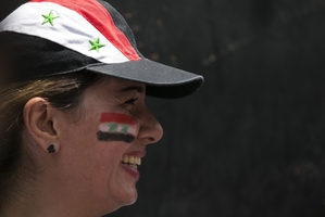 Asadovi fanoušci v Káhiře.