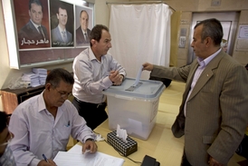 Volby v Damašku.