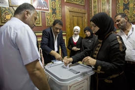 Volby v Damašku.
