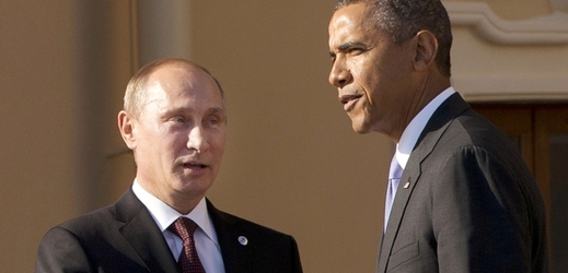 Ruský prezident Vladimir Putin a jeho americký protějšek Barack Obama..