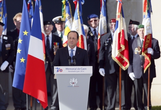 Slavnostní projev francouzského prezidenta Hollanda.