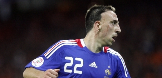 Francouzská hvězda Franck Ribéry.