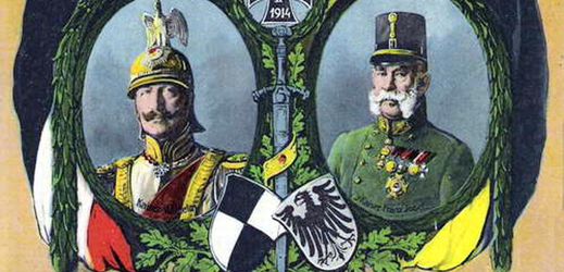 Německý a rakouský císař. Již brzy je spojí válka s "celým světem", oba státníci také podporovali využití letadel v boji. 