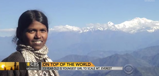 Purna Malavathová je nejmladší ženou na světě, která kdy vystoupala na vrchol Mount Everest.