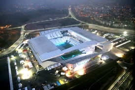 Stadion v Sao Paulu bude hostit zahajovací zápas MS mezi domácí Brazílií a Chorvatskem.