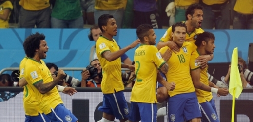 Brazilská gólová radost.