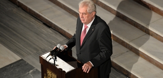 Prezident Miloš Zeman během svého projevu ke 100. výročí zahájení první světové války.
