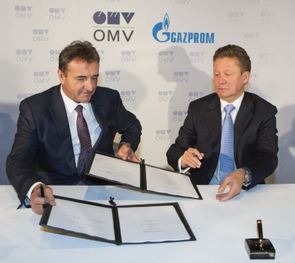 Gazprom a OMV podepisují dohodu a South Streamu.