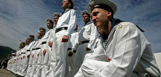 Ruští námořníci z Černomořské flotily.
