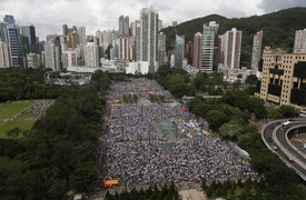 Protestního pochodu se účastnily stovky tisíc lidí.