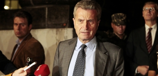 Evropský komisař pro energetiku Günther Oettinger.