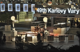 Karlovy Vary v předvečer zahájení festivalu.
