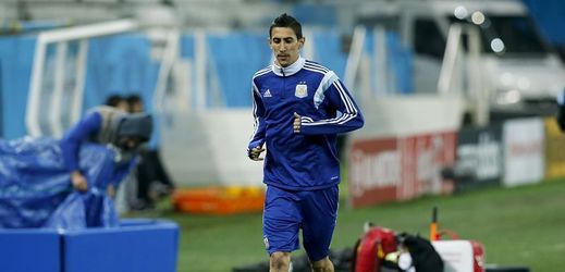 Zraněný Argentinec Di María trénoval se zbytkem týmu a ve finále by měl být na lavičce.