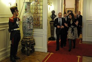 Putin a Kirchnerová. Ruský host u argentinské prezientky.