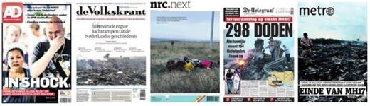 Titulky nizozemských novin - jedna z největších tragédií uplynulých desetiletí.