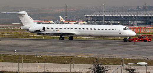 Tento McDonnell Douglas 83 patří španělským Swiftair, ale létali s ním Alžířané.
