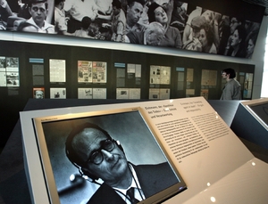 Výstava o Eichmannovi v Berlíně roku 2011.