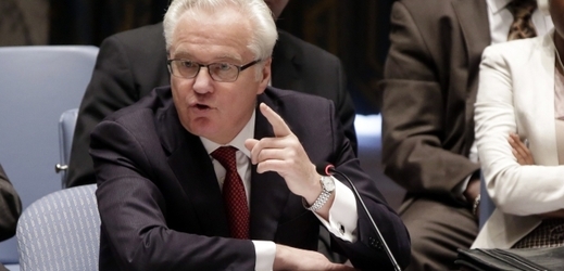 Ruský zástupce v Radě bezpečnosti OSN Vitalij Čurkin.
