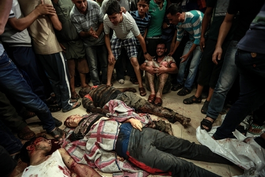 Masakr na tržišti v Gaze - 15 mrtvých a 150 zraněných.