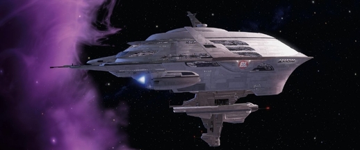 Vesmírná loď-kolonie Axiom z animovaného filmu VALL-E.