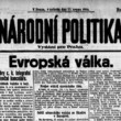 Titulní strana z 15. srpna 1914.