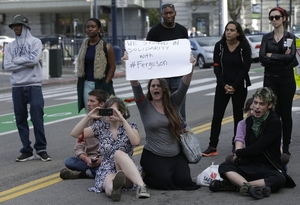 Solidární akce po celé zemi - na snímku San Francisco.