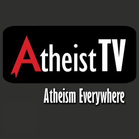 Logo Atheist TV.
