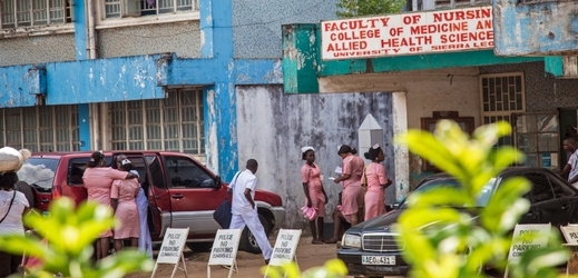 Zdravotnické zařízení v sierraleonské metropoli Freetown.