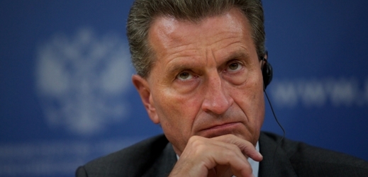 Evropský komisař pro energetiku Günther Oettinger.