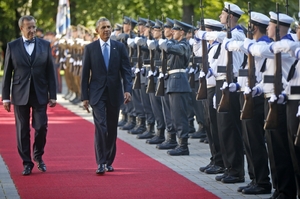 Prezident Obama a jeho estonský kolega Ilves v Tallinnu.