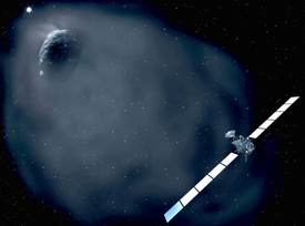 Projekt souvisí s letem evropské sondy Rosetta ke kometě 67P/Čurjumov-Gerasimenko (ilustrační foto).