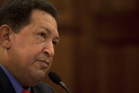 Bývalý vůdce Hugo Chávez.