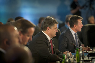Prezident Porošenko na summitu NATO.