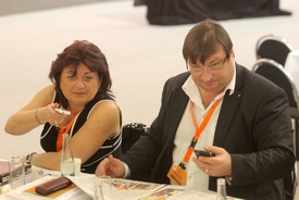 Roman Houska s jeho partnerkou Janou Vaňhovou.