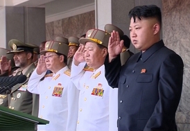 Vůdce Servní Koreje Kim Čong-un.
