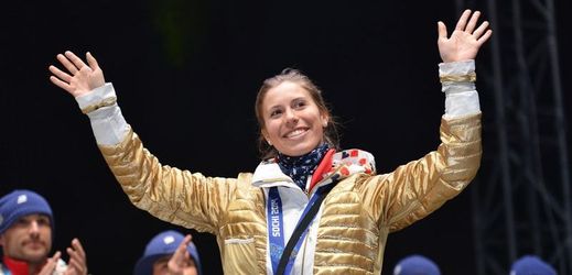 Zlatá olympijská medailistka Eva Samková.