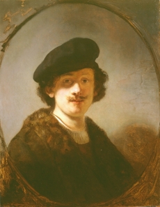 Rembrandt van Rijn, autoportrét.