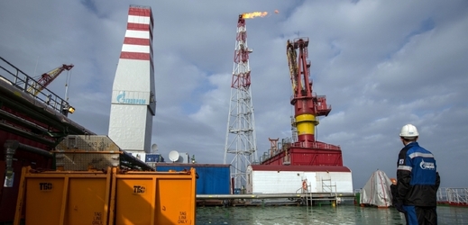 Ropná plošina Prirazlomnaya společnosti Gazprom.