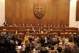Zasedání slovenského parlamentu (ilustrační foto).