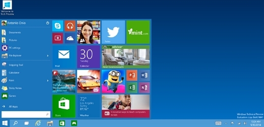 Windows 10 se představují.
