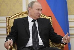 Ruský prezident Vladimir Putin při návštěvě Kazachstánu (na snímku z 30. září 2014).