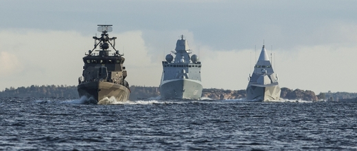 Lodě NATO cvičí u pobřeží Estonska.
