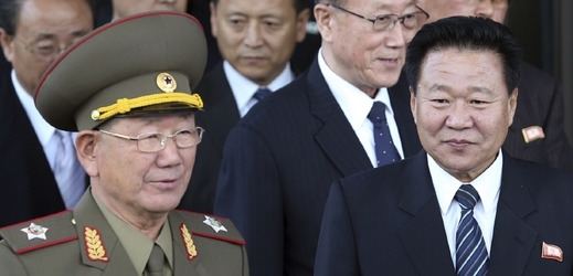 Severokorejská delegace v Soulu.