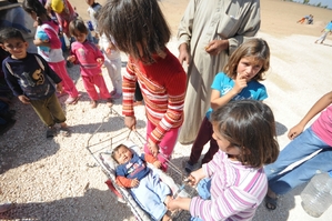Kurdští uprchlíci ze Sýrie v Turecku.