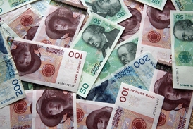 Norské bankovky tak, jak platí dnes.