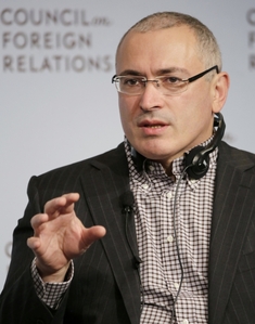 Vystoupení Chodorkovského v New Yorku.