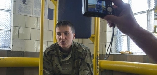Naděžda Savčenková v zajetí.