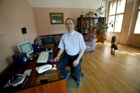 Zakladatel Fondu slepých a majitel a ředitel společnosti A11Y Jan Buchal (2006).